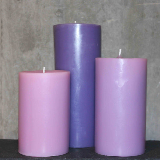 Velas Cera Blend - Familia - Morados